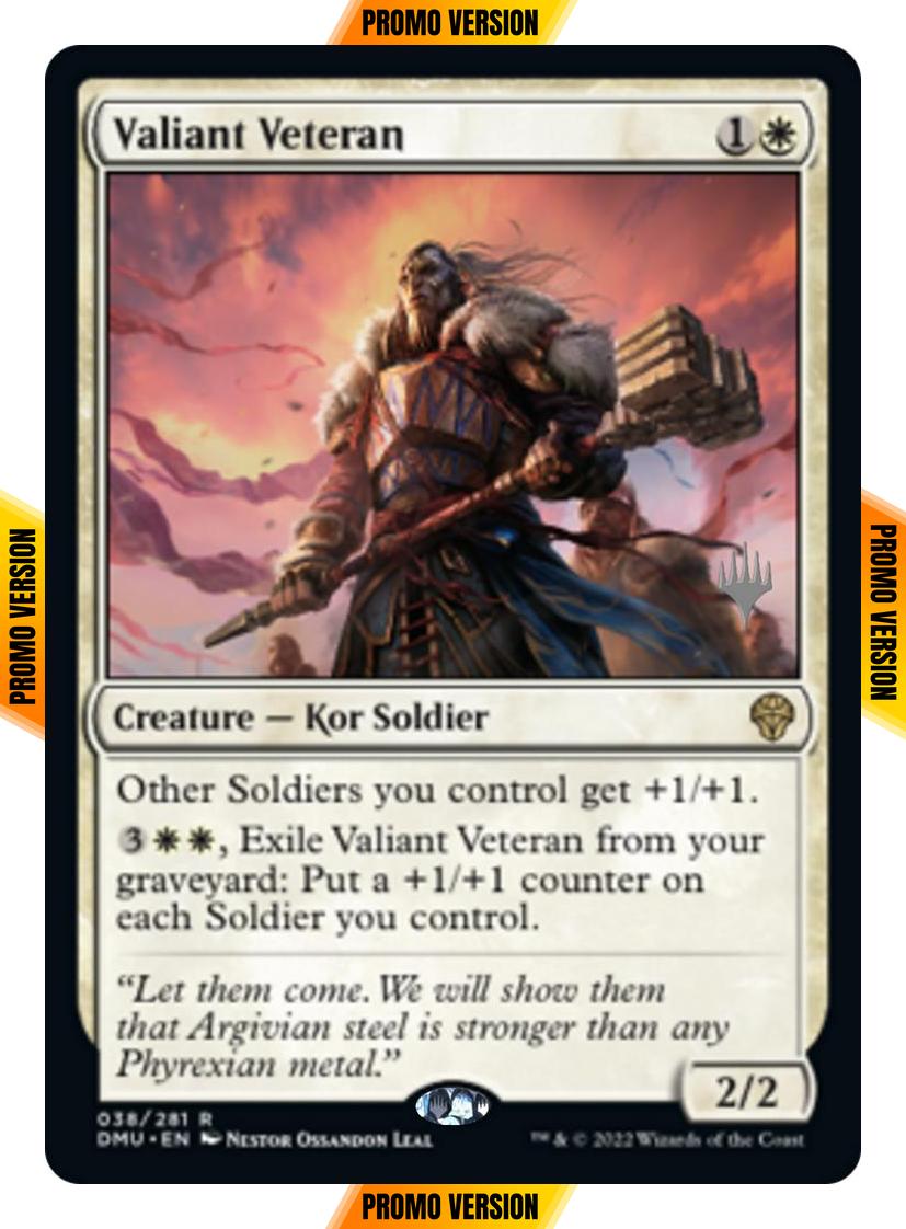 Valiant Veteran [38p] [Promo Pack] [Dominaria United: Promos] [Non-Foil]