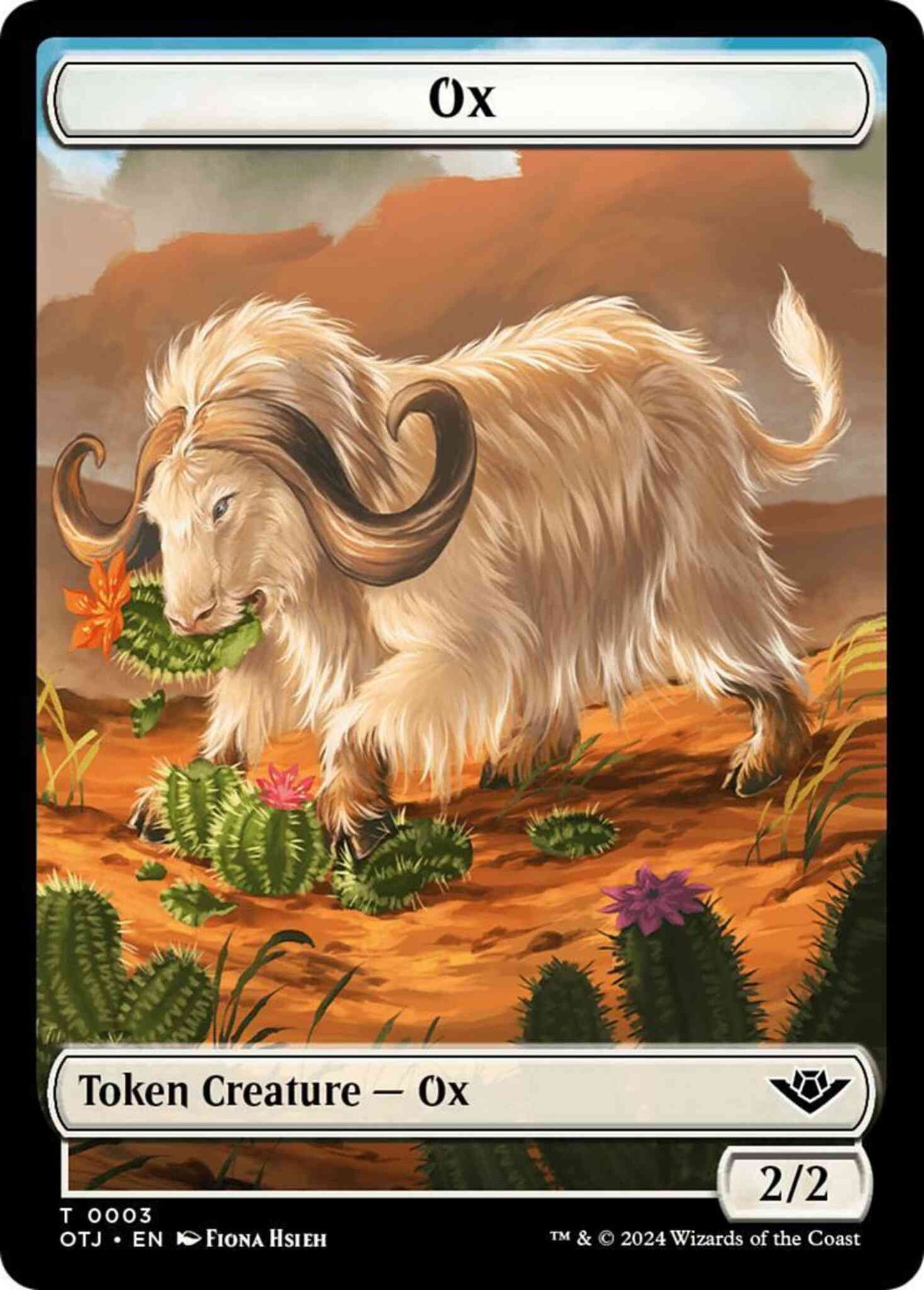Ox Token [03] [Outlaws of Thunder Junction: Tokens] [Non-Foil]