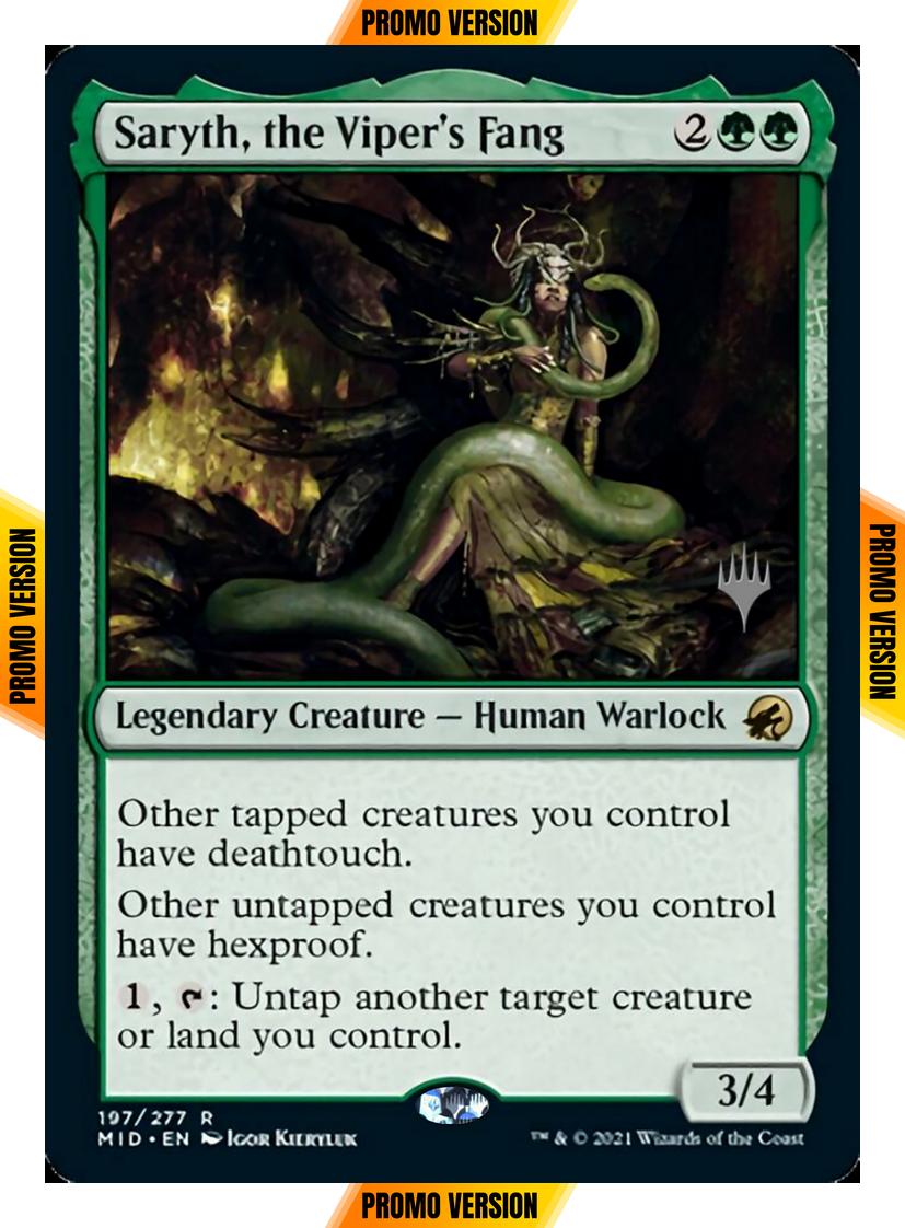 Saryth, the Viper's Fang [Promo Pack] [197p] [Innistrad: Midnight Hunt Promos] [Non-Foil]