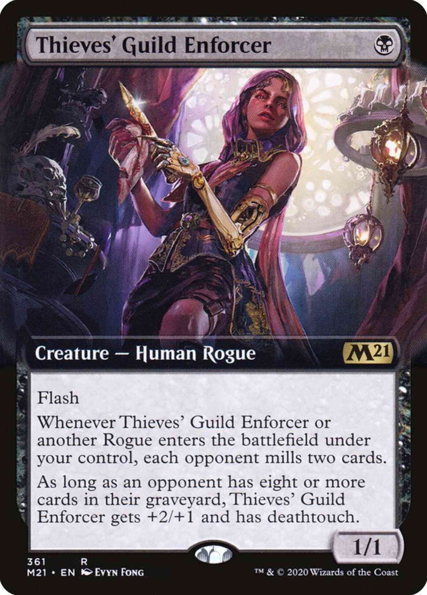 Thieves' Guild Enforcer [361] [Extended Art] [Core Set 2021] [Non-Foil]