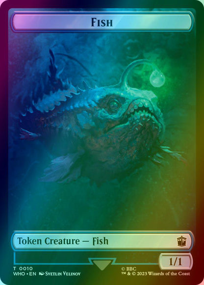 Clue Token (21) // Fish Token (10) [Universes Beyond: Doctor Who: Tokens] [Foil]
