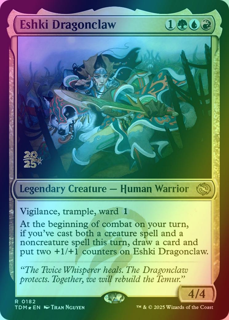 Eshki Dragonclaw [182s] [Prerelease] [Tarkir: Dragonstorm: Promos] [Foil]