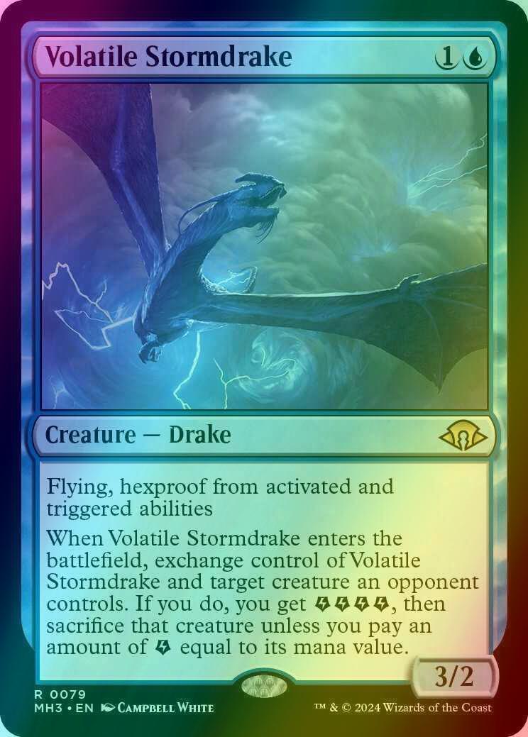 Volatile Stormdrake [79] [Modern Horizons 3] [Foil]