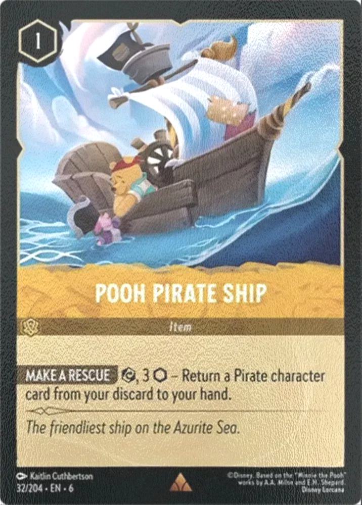 Pooh Pirate Ship - 32/204 [Azurite Sea] [Cold Foil]