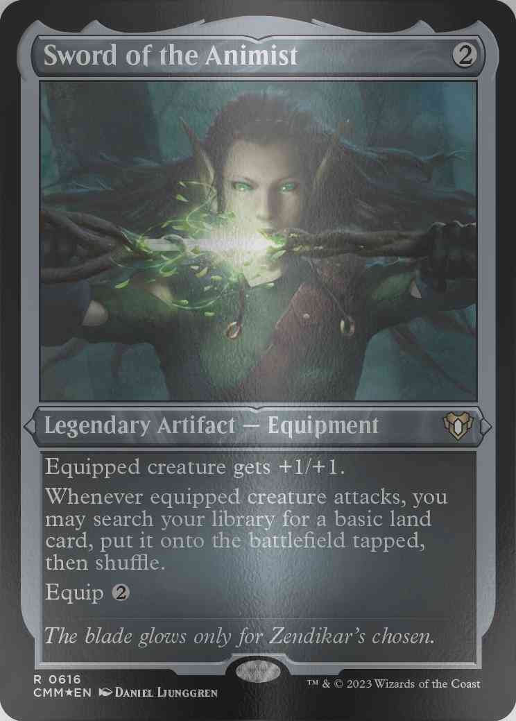 Sword of the Animist [616] [Commander Masters] [Etched Foil]