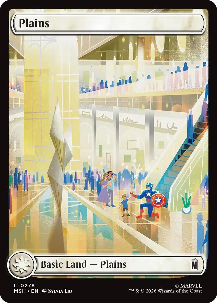 Plains [278] [Full Art] [City Calm] [Marvel Super Heroes] [Non-Foil]