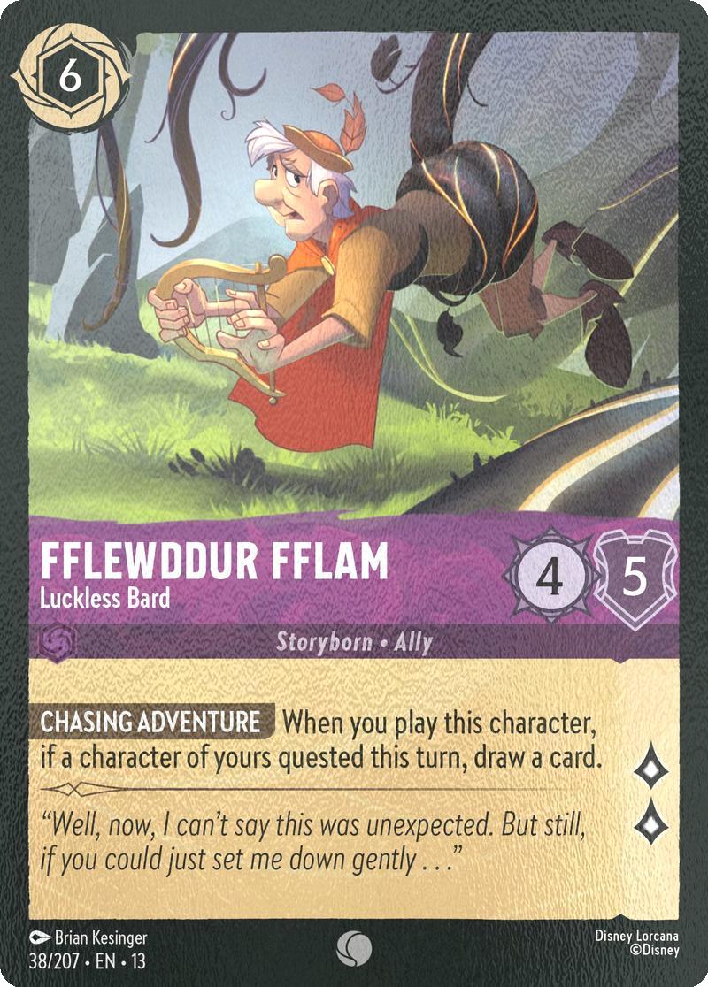 Fflewddur Fflam - Luckless Bard - 38/204 [Attack of the Vine!] [Cold Foil]