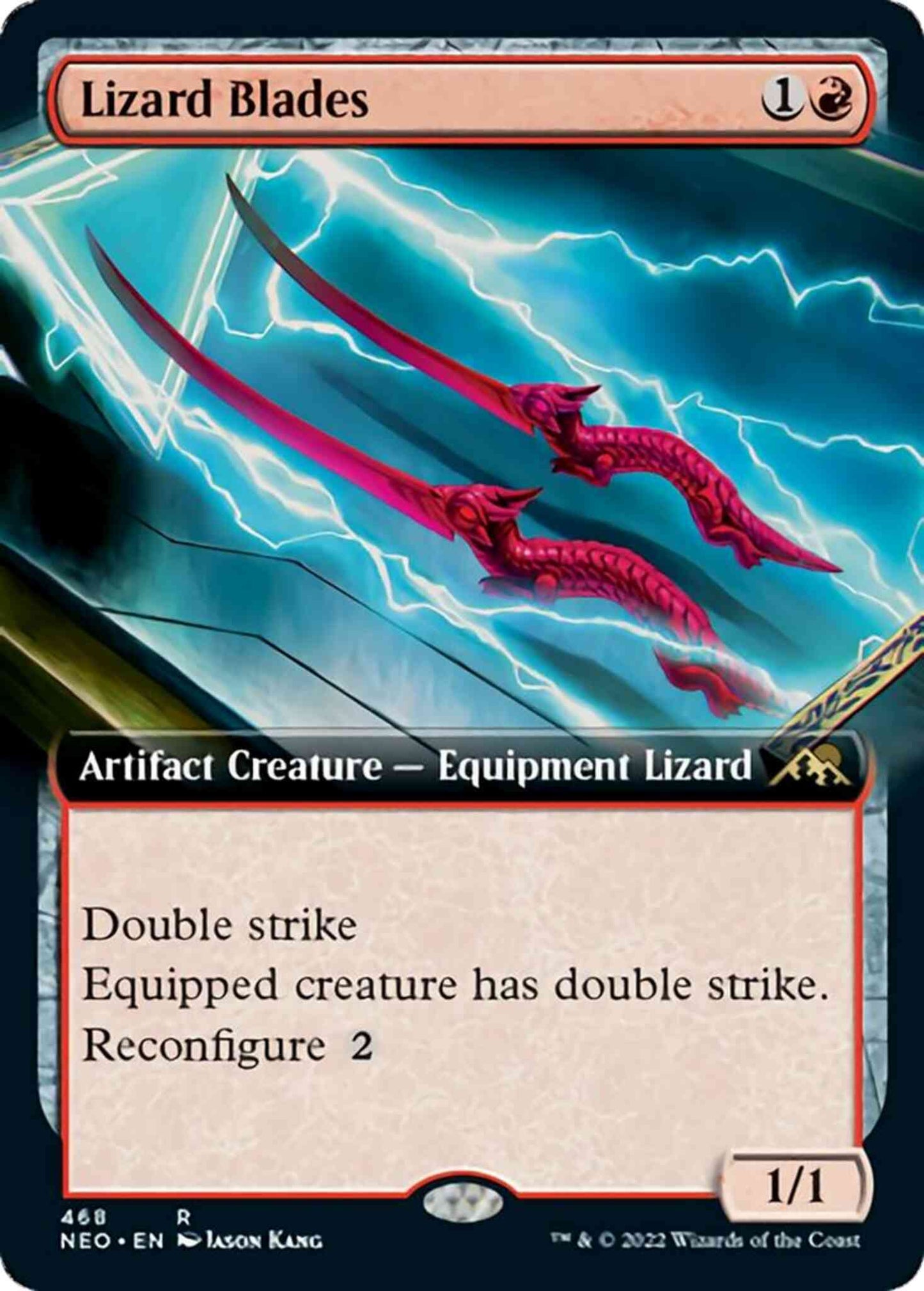 Lizard Blades [468] [Extended Art] [Kamigawa: Neon Dynasty] [Non-Foil]