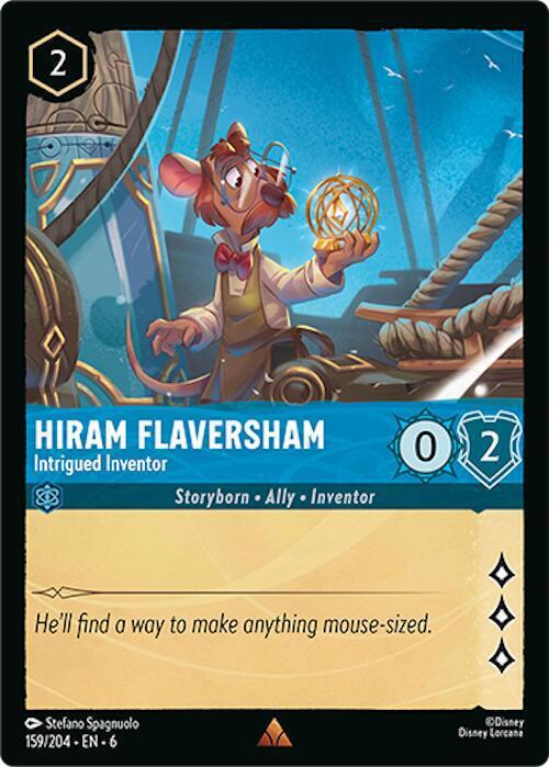 Hiram Flaversham - Intrigued Inventor - 159/204 [Azurite Sea] [Non-Foil]