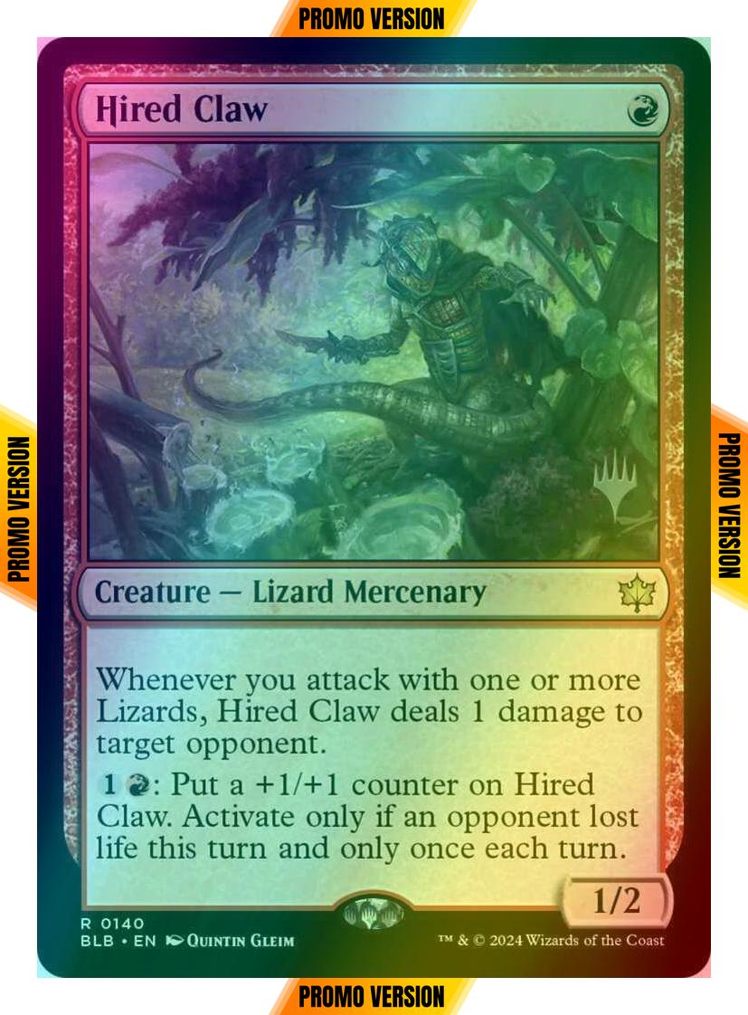 Hired Claw [140p] [Promo Pack] [Bloomburrow: Promos] [Foil]