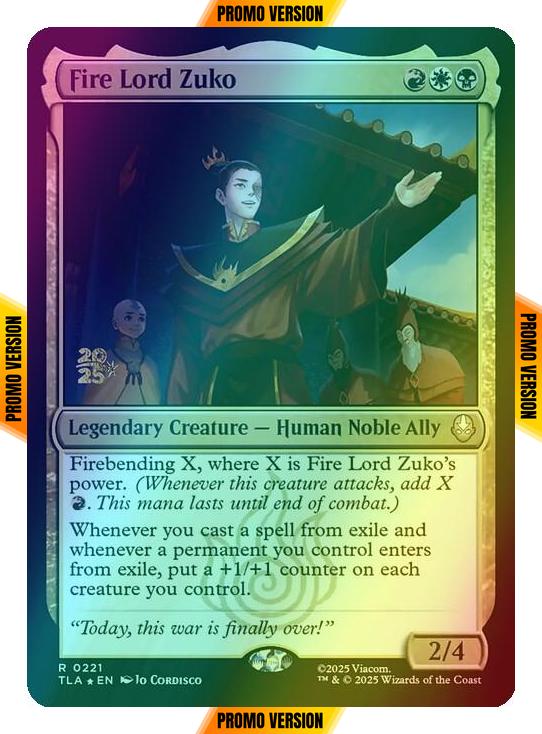 Fire Lord Zuko [221s] [Prerelease] [Avatar: The Last Airbender: Promos] [Foil]