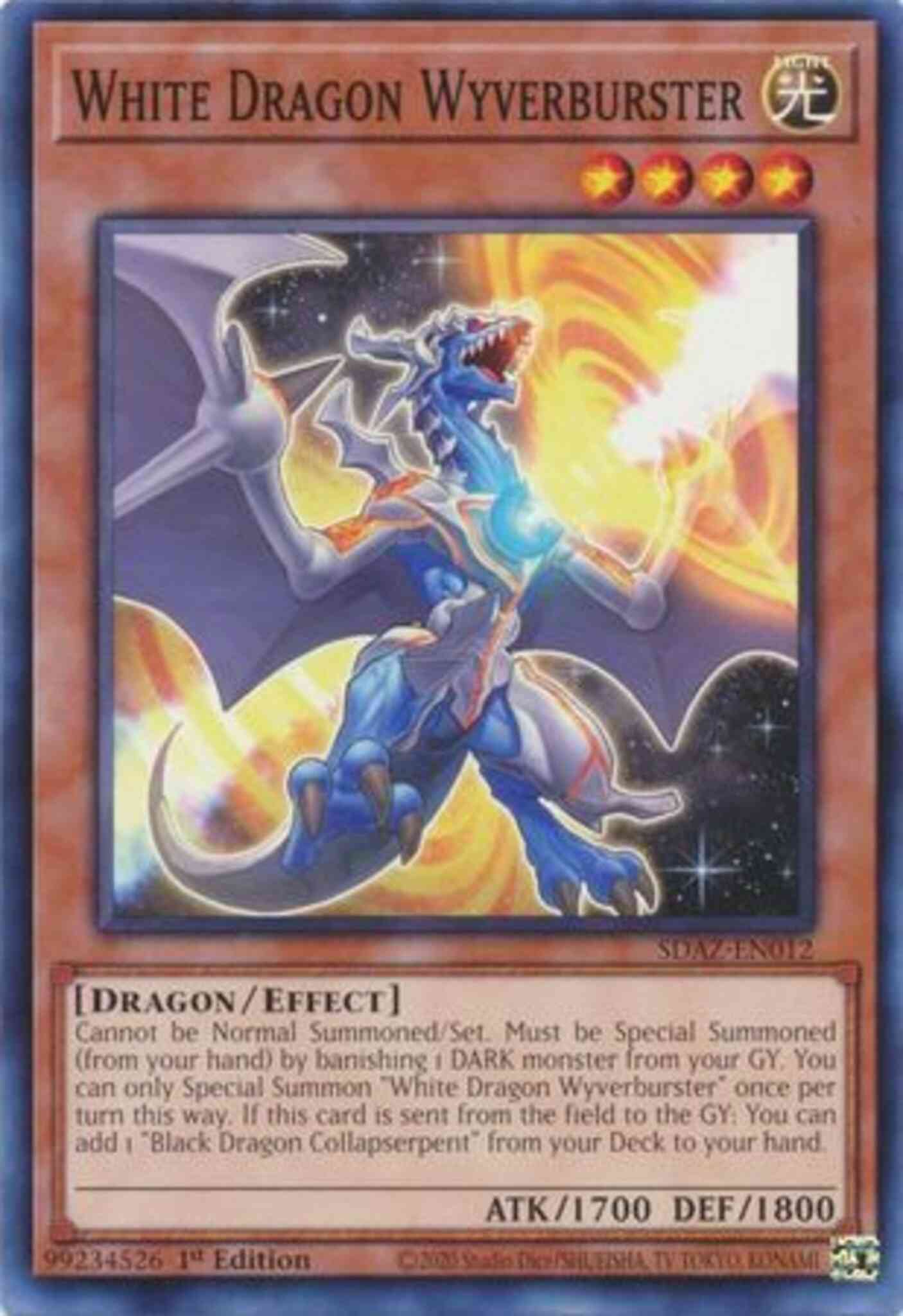 White Dragon Wyverburster - SDAZ-EN012 - Common - 1st Edition