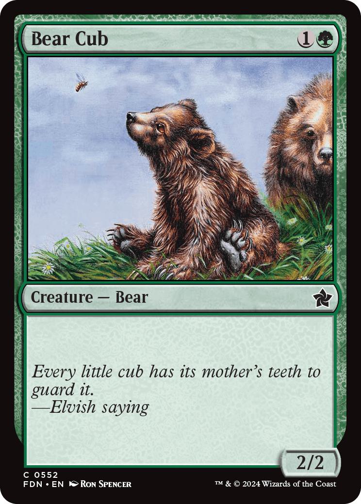 Bear Cub [552] [Foundations] [Non-Foil]