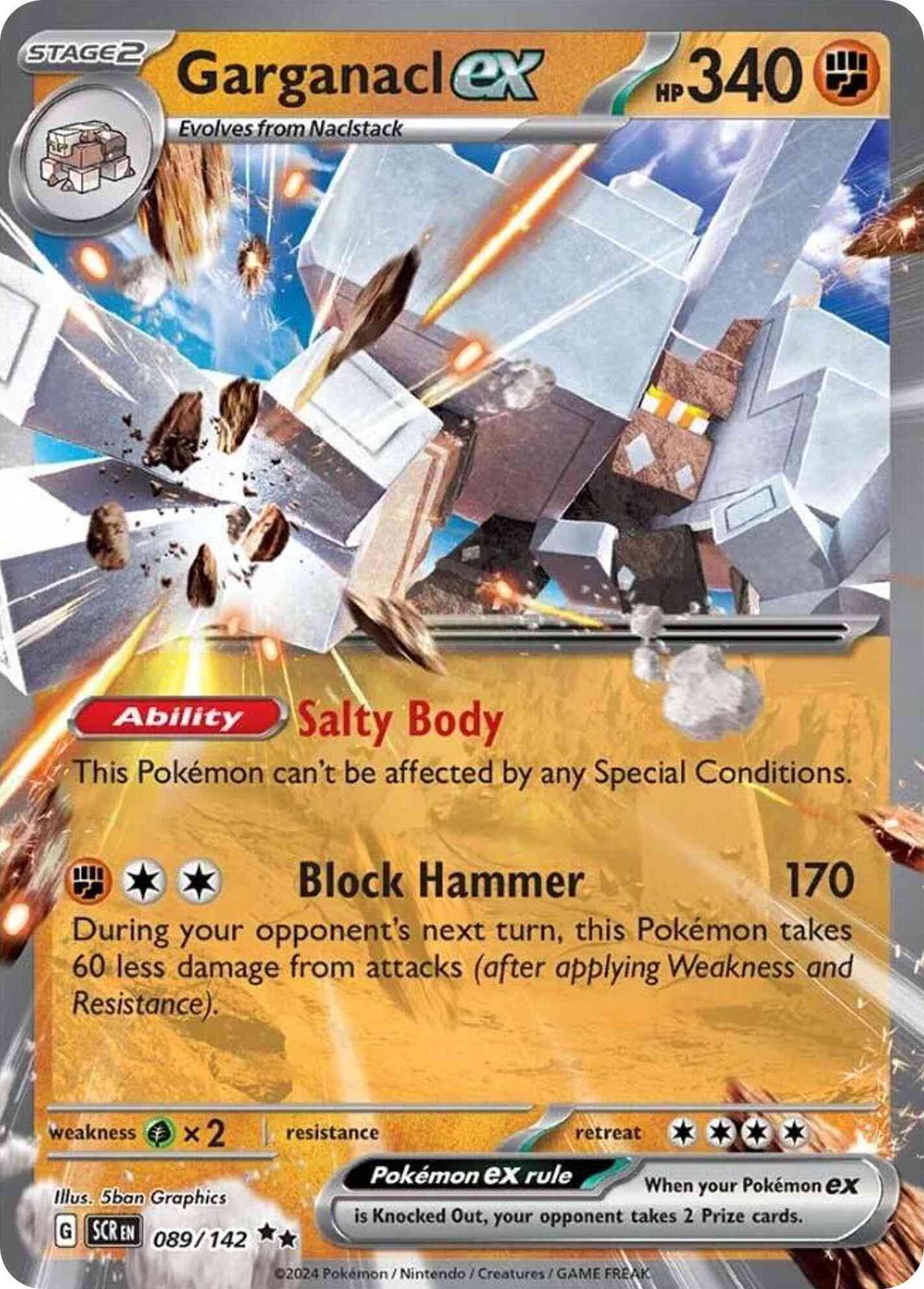 Garganacl ex - 089/142 - Double Rare [sv07-089] [Ultra]