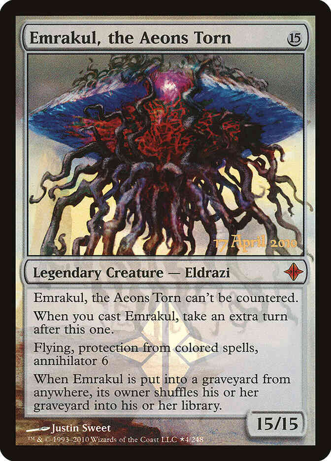 Emrakul, the Aeons Torn [4] [Rise of the Eldrazi Promos] [Foil]