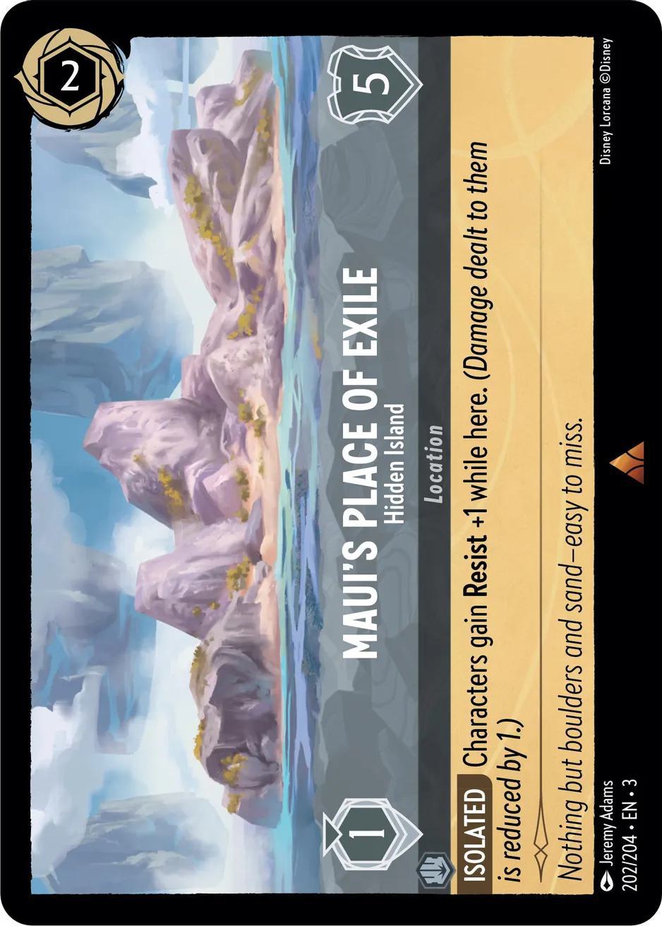 Maui's Place of Exile - Hidden Island - 202/204 [Into the Inklands] [Non-Foil]