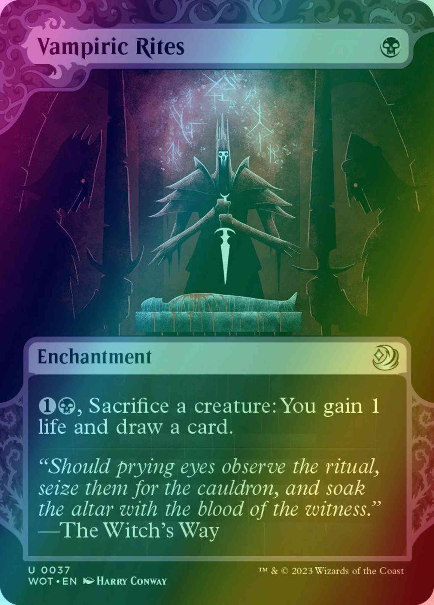 Vampiric Rites [37] [Enchanting Tale Showcase] [Wilds of Eldraine: Enchanting Tales] [Foil]