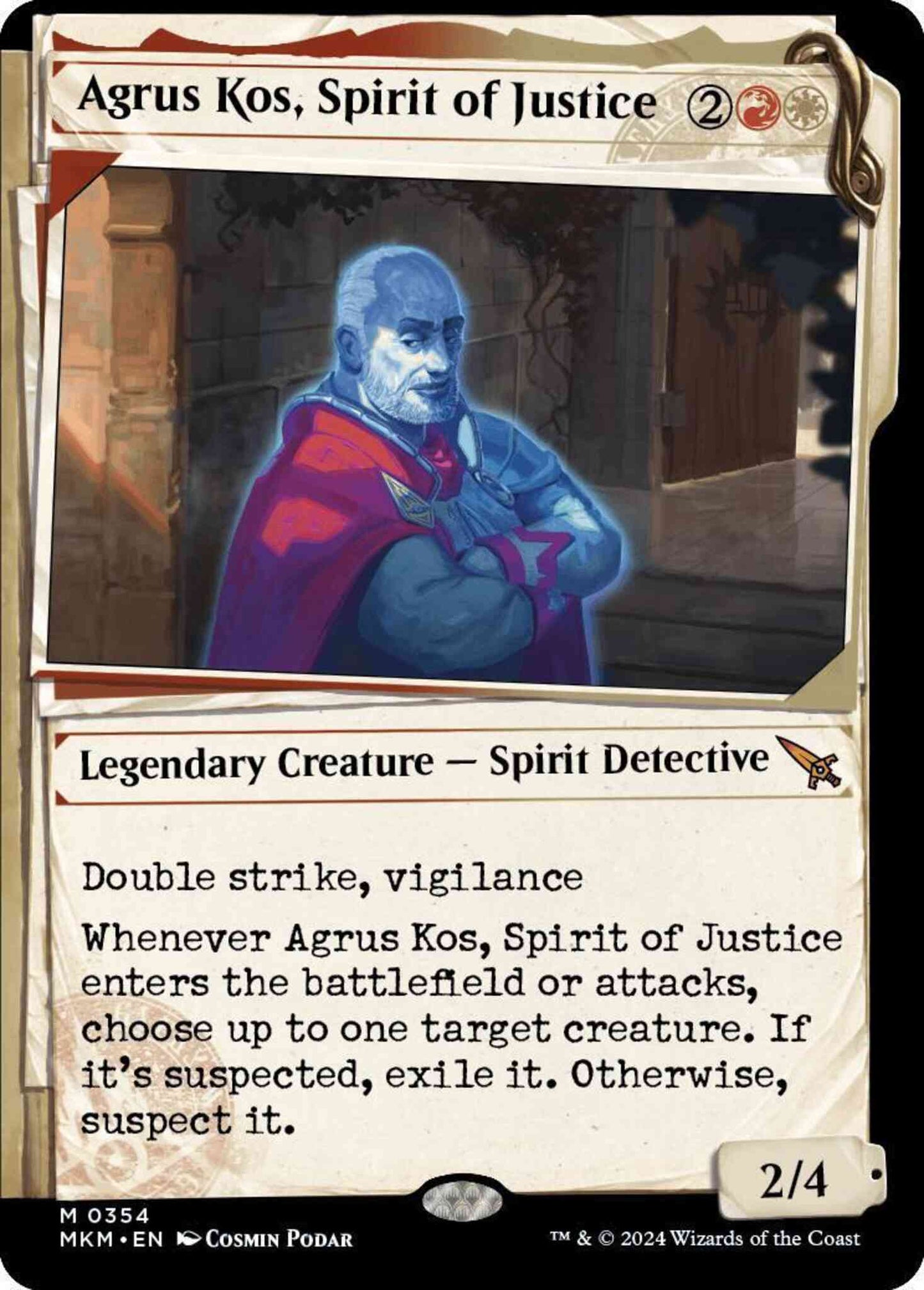 Agrus Kos, Spirit of Justice [354] [Dossier Showcase] [Murders at Karlov Manor] [Non-Foil]