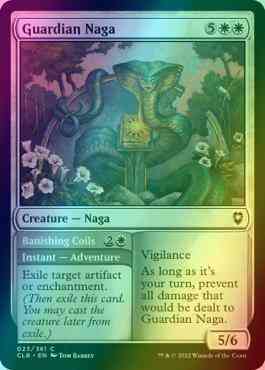 Guardian Naga // Banishing Coils [23] [Commander Legends: Battle for Baldur's Gate] [Foil]