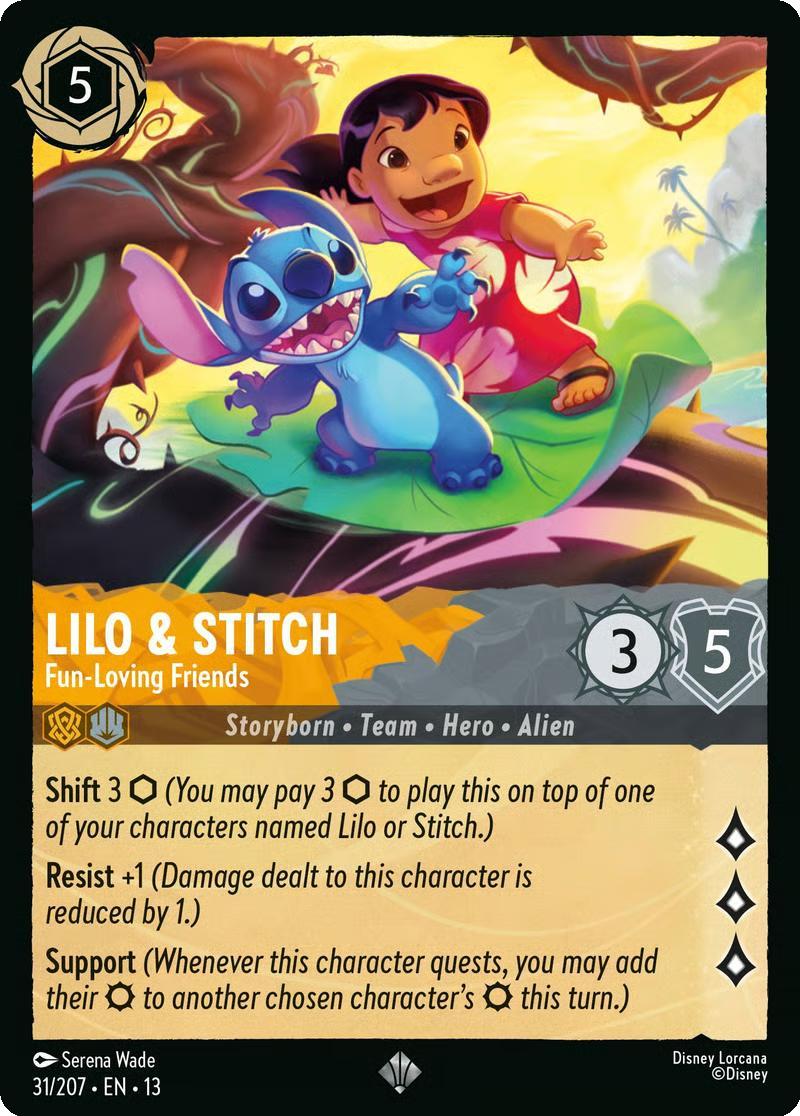 Lilo & Stitch - Fun-Loving Friends - 31/204 [Attack of the Vine!] [Non-Foil]