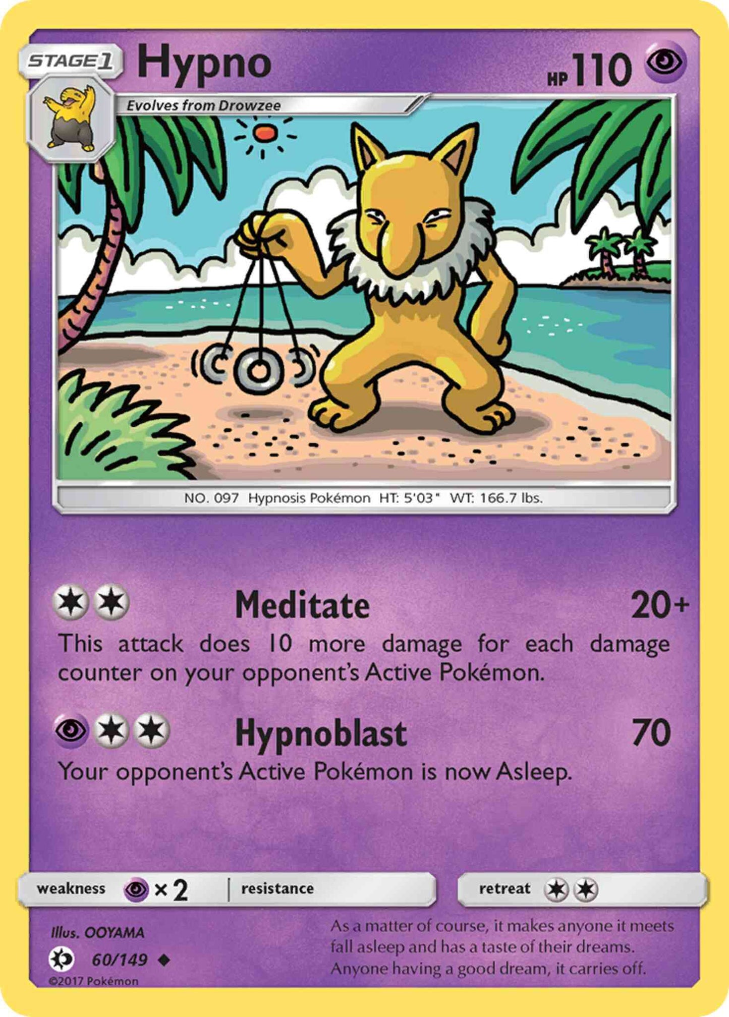 Hypno - 60/149 - Uncommon [sm1-60] [Non-Holo]