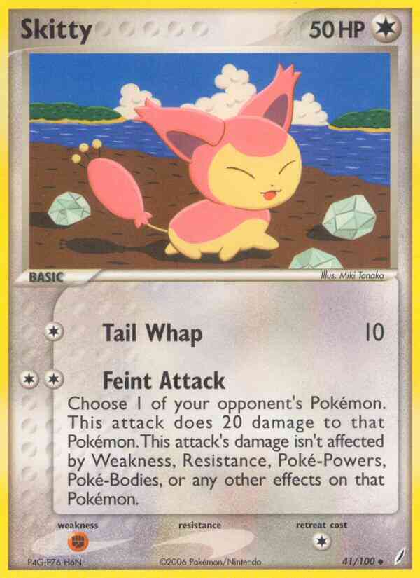 Skitty - 41/100 - Uncommon [ex14-41] [Reverse Holo]