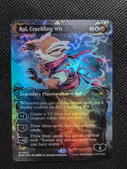 Ral, Crackling Wit — Borderless|Anime|Raised Foil — ID 17064