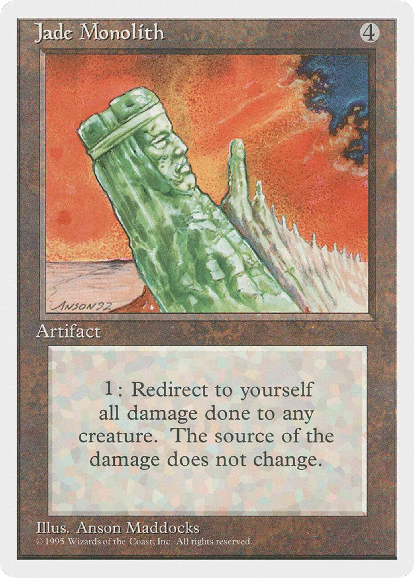 Jade Monolith [329] [Fourth Edition] [Non-Foil]