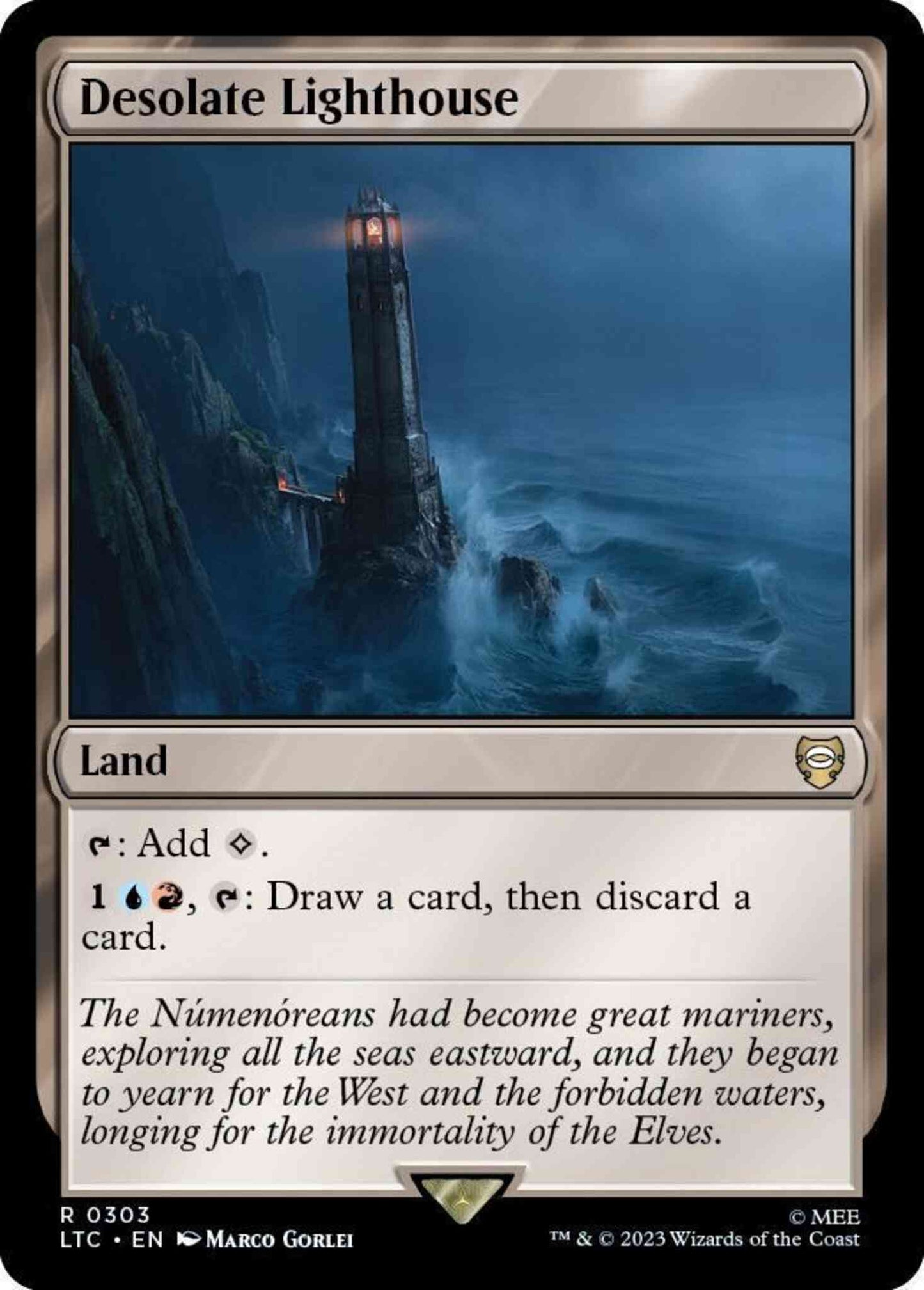 Desolate Lighthouse [303] [The Lord of the Rings: Tales of Middle-earth: Commander] [Non-Foil]