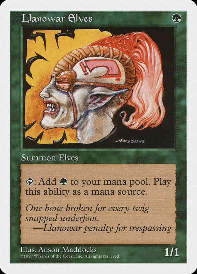 Llanowar Elves [313] [Fifth Edition] [Non-Foil]