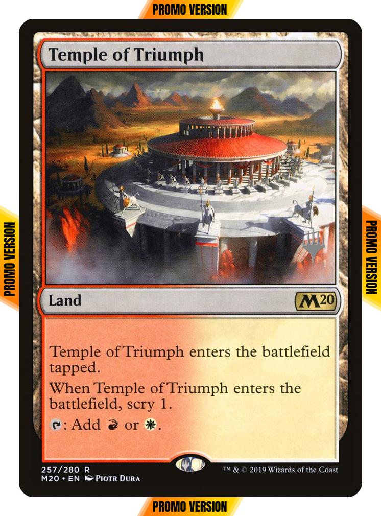 Temple of Triumph [257p] [Promo Pack] [Core Set 2020 Promos] [Foil]