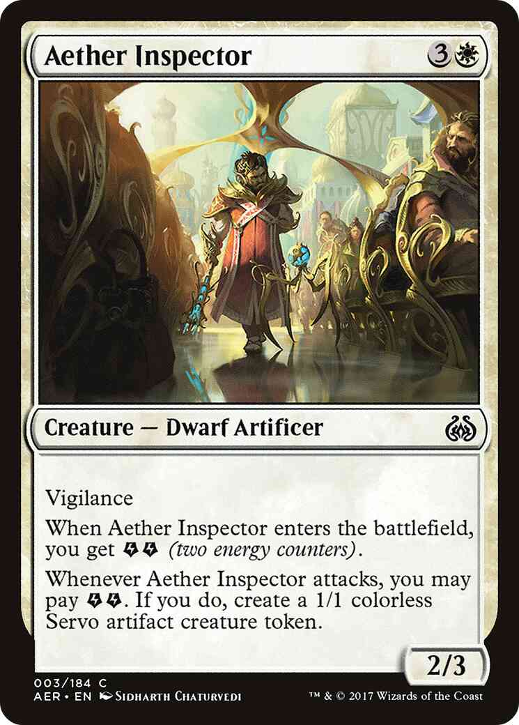 Aether Inspector [3] [Aether Revolt] [Non-Foil]