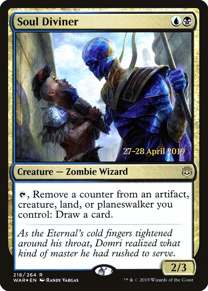 Soul Diviner [218s] [War of the Spark Promos] [Foil]