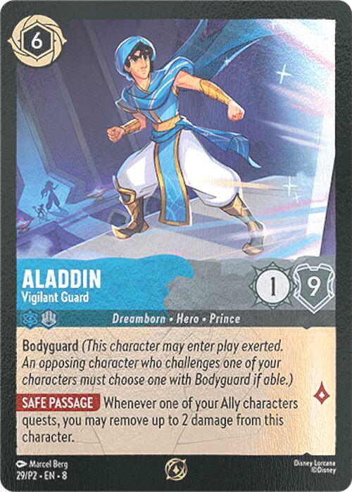 Aladdin - Vigilant Guard - 29/P2 [Disney Lorcana Promo Cards] [Cold Foil]