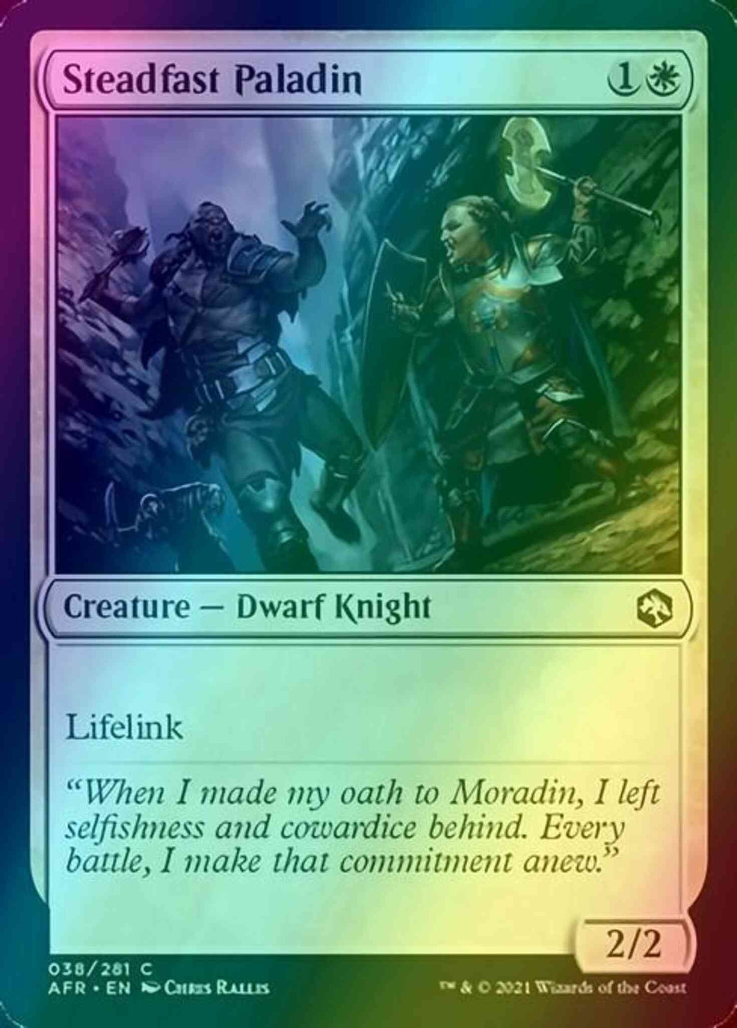 Steadfast Paladin [38] [Adventures In The Forgotten Realms] [Foil]