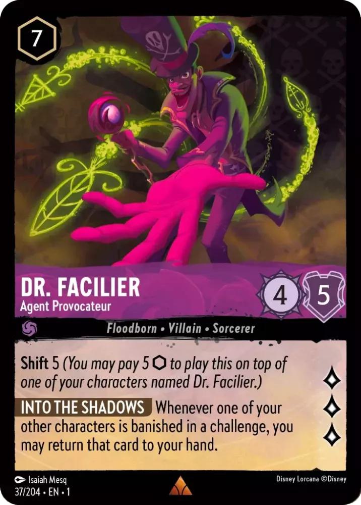 Dr. Facilier - Agent Provocateur - 37/204 [The First Chapter] [Non-Foil]