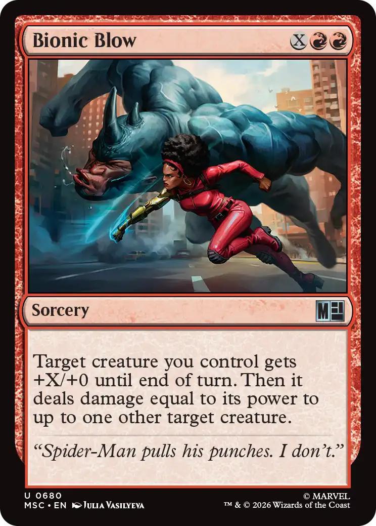 Bionic Blow [680] [Jumpstart] [Marvel Super Heroes: Commander] [Non-Foil]