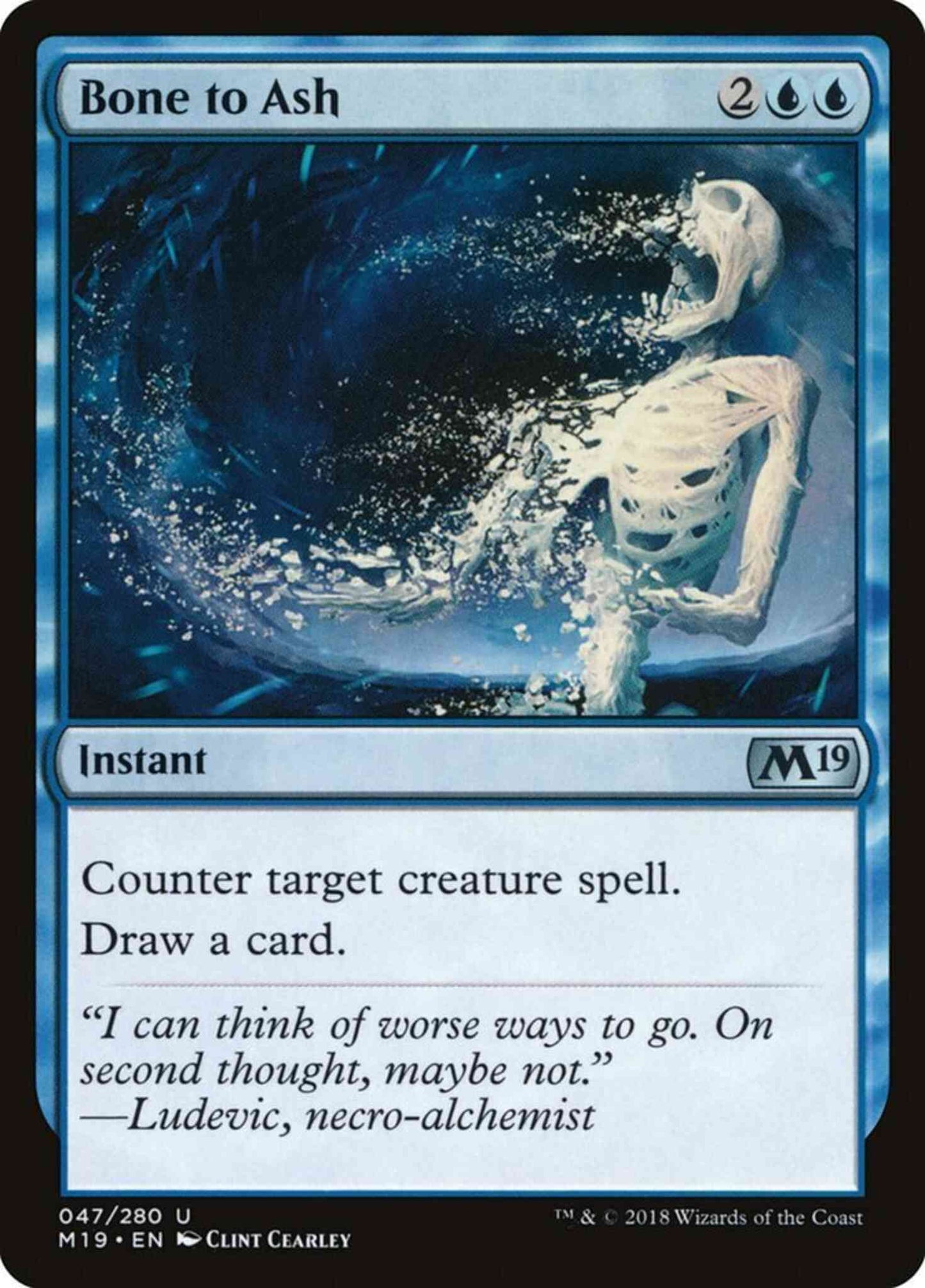 Bone to Ash [47] [Core Set 2019] [Non-Foil]