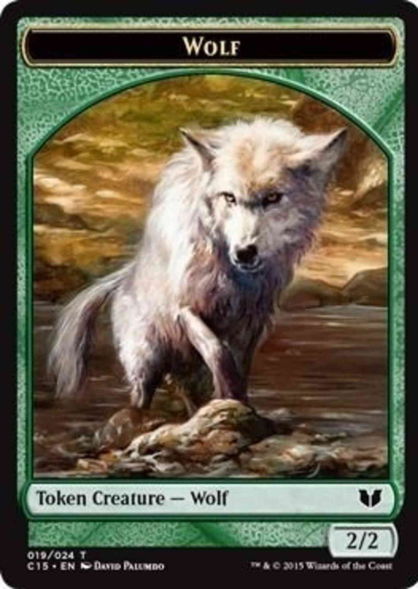 Wolf Token (19) // Zombie Token (08) [Commander 2015 Tokens] [Non-Foil]
