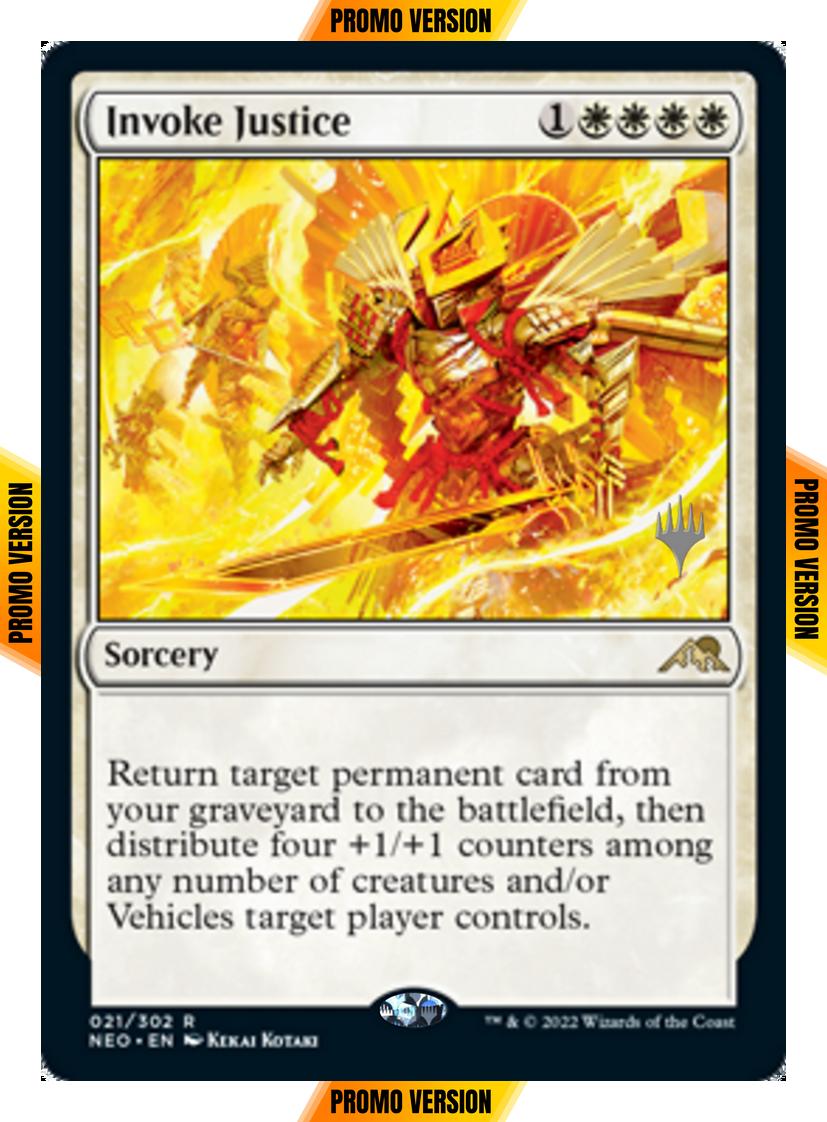Invoke Justice [Promo Pack] [21p] [Kamigawa: Neon Dynasty: Promos] [Non-Foil]