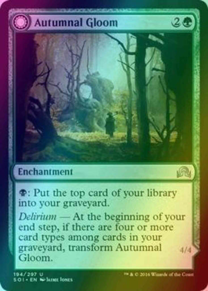 Autumnal Gloom // Ancient of the Equinox [194] [Shadows over Innistrad] [Foil]
