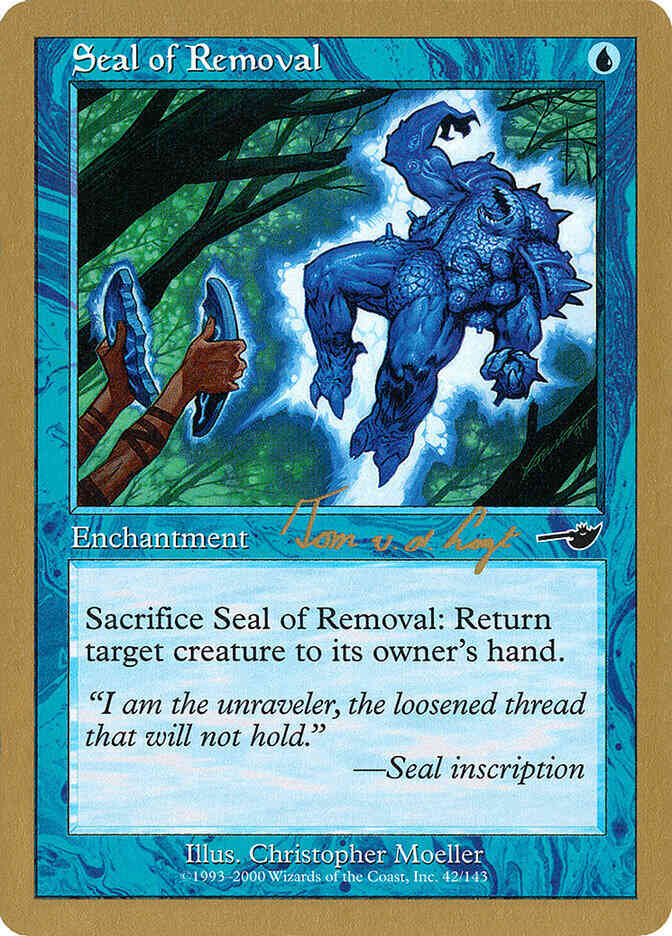 Seal of Removal [tvdl42] [World Championship Decks 2000] [Non-Foil]