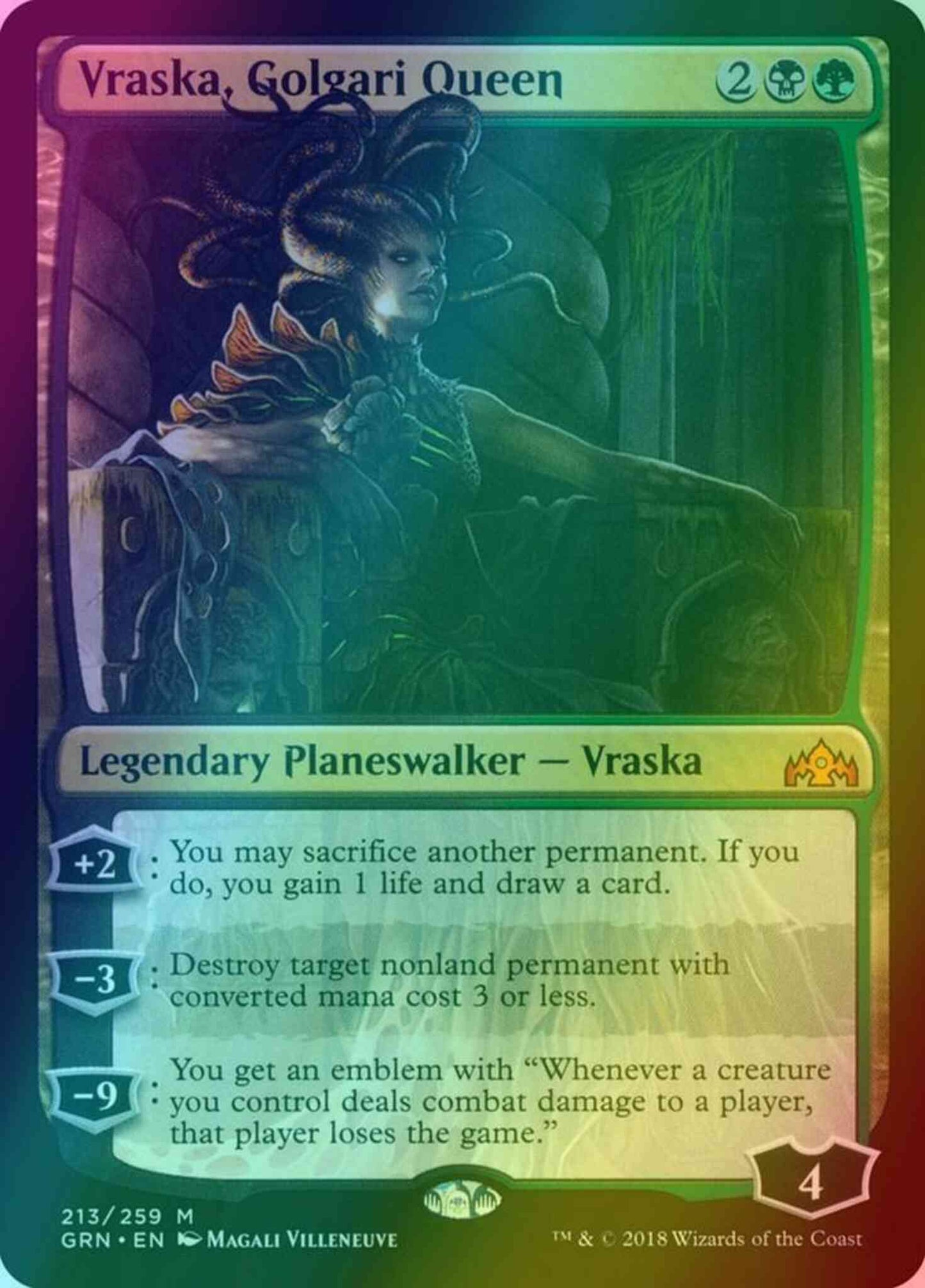 Vraska, Golgari Queen [213] [Guilds of Ravnica] [Foil]