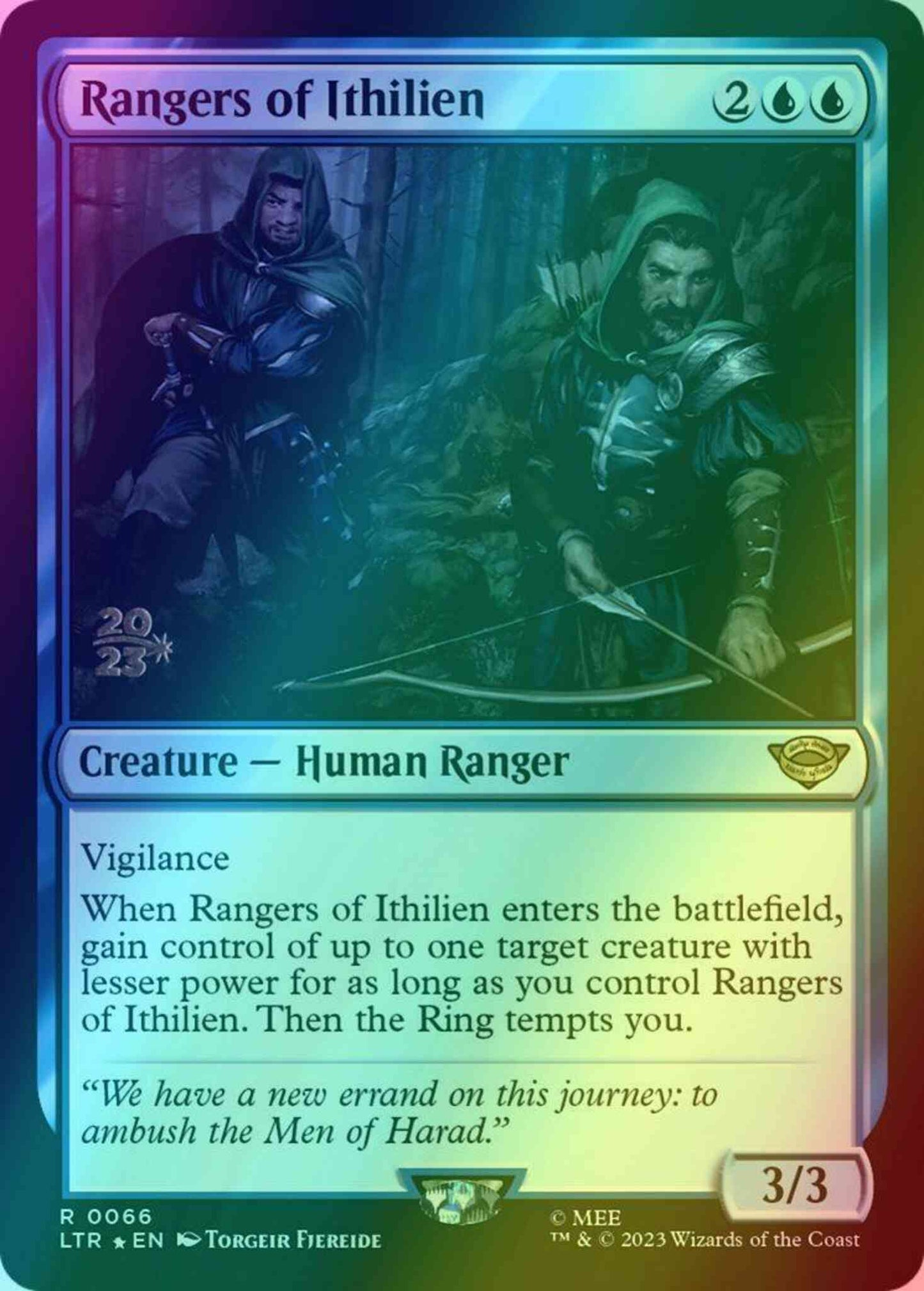 Rangers of Ithilien [66s] [Prerelease] [The Lord of the Rings: Tales of Middle-earth: Promos] [Foil]