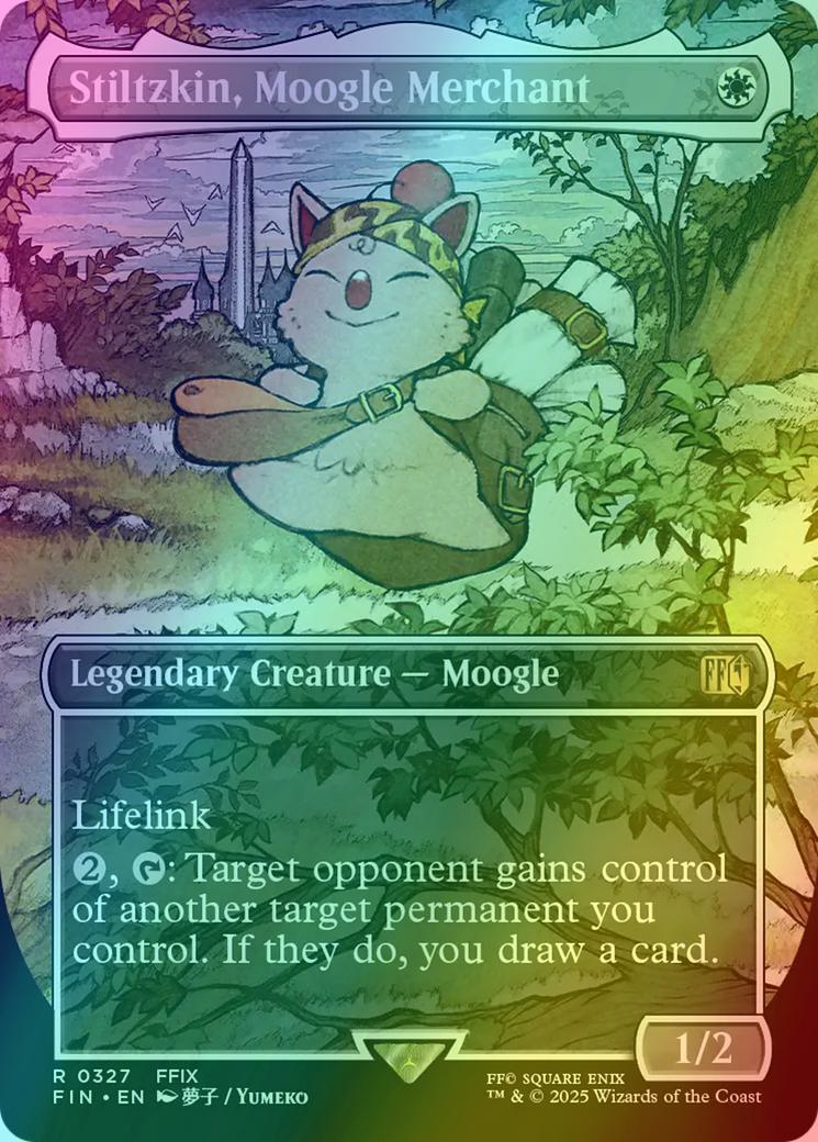 Stiltzkin, Moogle Merchant [327] [Borderless] [FINAL FANTASY] [Foil]
