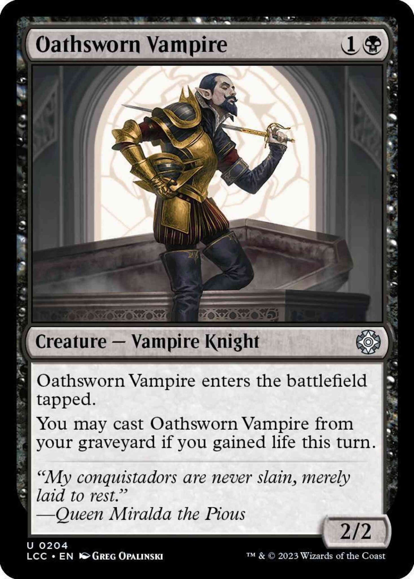Oathsworn Vampire [204] [The Lost Caverns of Ixalan: Commander] [Non-Foil]
