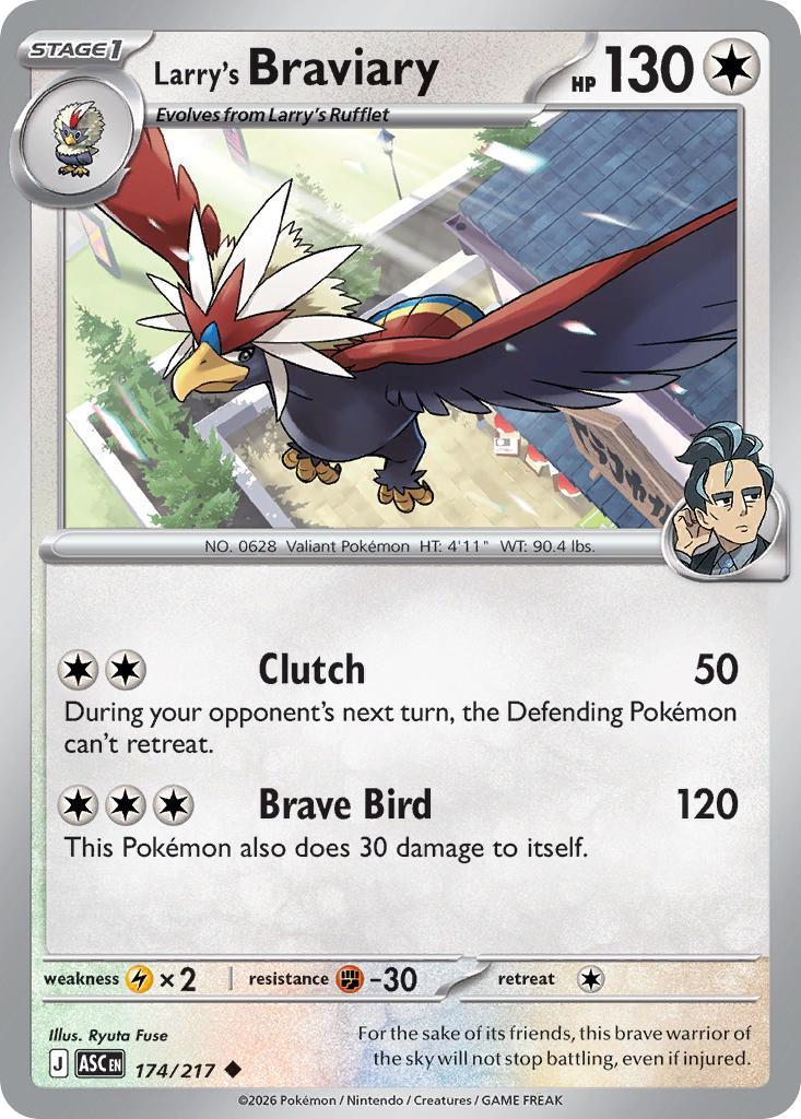 Larry's Braviary - 174/217 - Uncommon [me025-174] [Non-Holo]