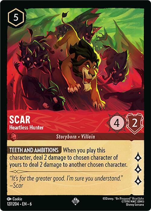Scar - Heartless Hunter - 127/204 [Azurite Sea] [Non-Foil]