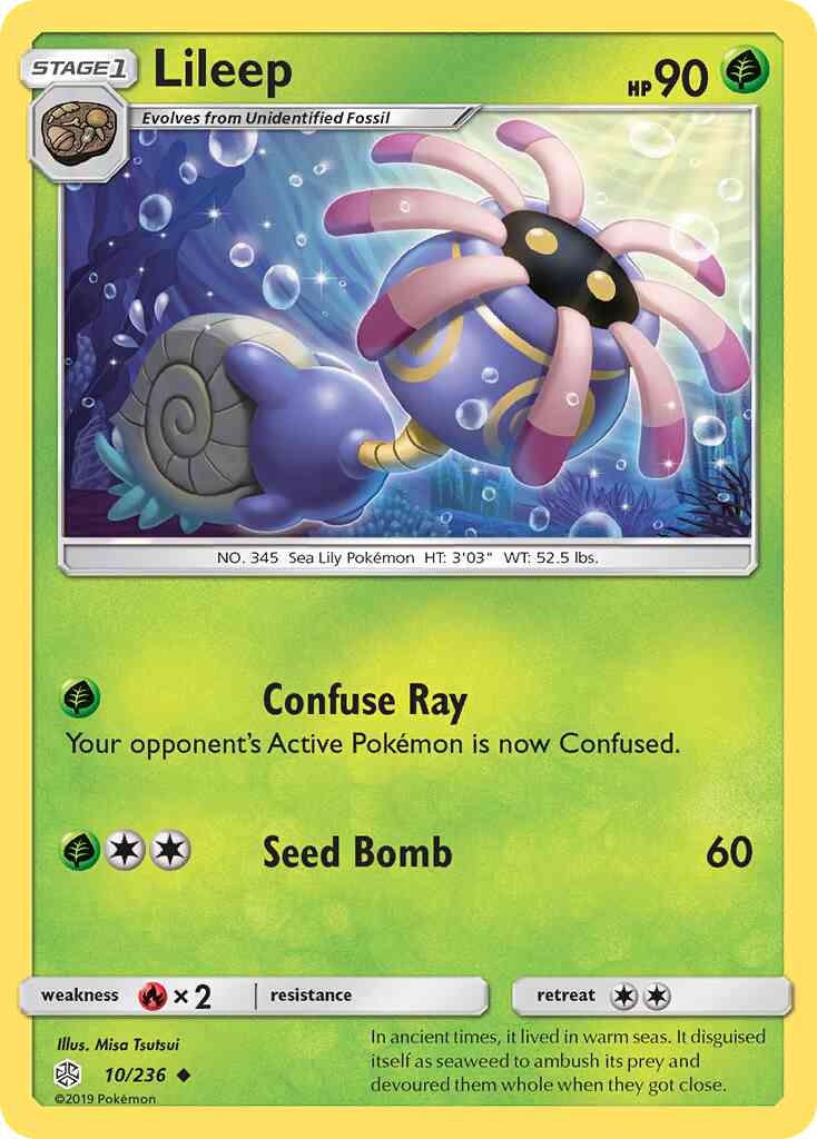 Lileep - 10/236 - Uncommon [sm12-10] [Non-Holo]