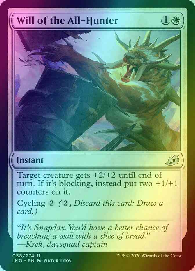 Will of the All-Hunter [38] [Ikoria: Lair of Behemoths] [Foil]